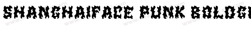 shanghaiface punk boldgb regular字体转换